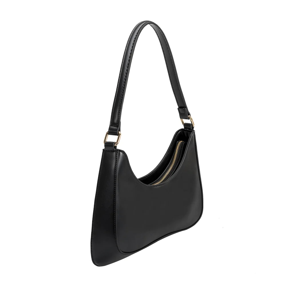 Womens Nylon Leather Small Handbags Womens Black Nylon Shoulder Purse –  Feltify